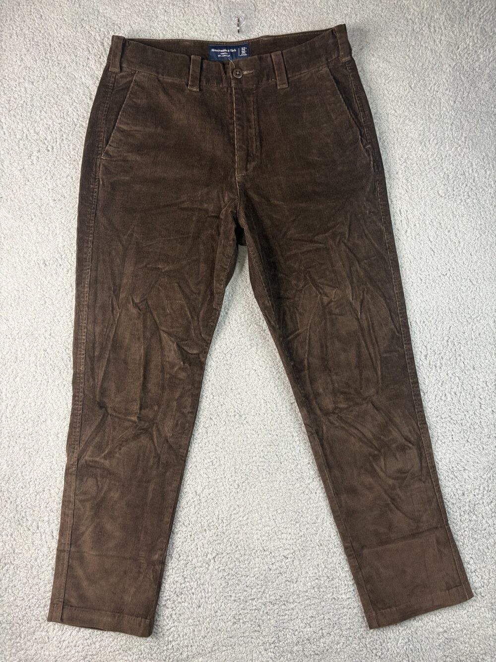 Vintage Abercrombie & Fitch Corduroy Straight Leg Pant Men's Size 32 x 30 Brown